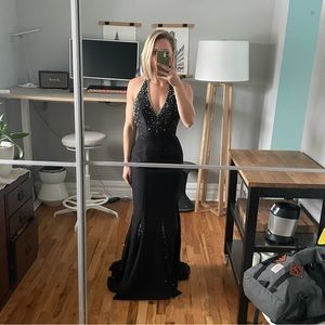 Black formal gown